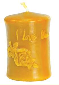 Forma silikonowa ŚWIECA "I LOVE YOU" 8cm