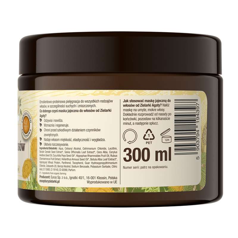 Maska Jajeczna do włosów 300ml