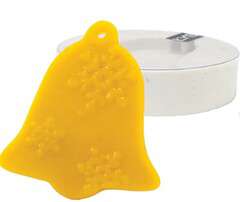 Forma silikonowa DZWONEK Z PŁATKIEM ŚNIEGU - Zawieszka