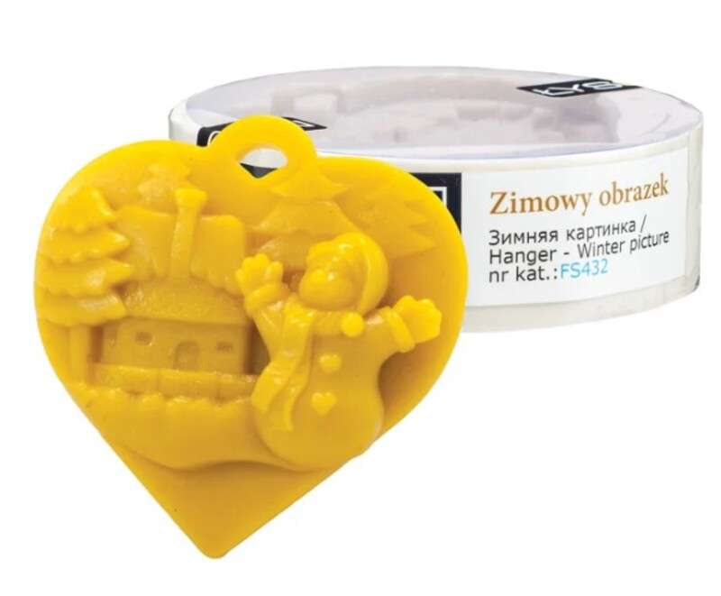 Forma silikonowa ZIMOWY OBRAZEK- Zawieszka