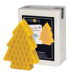 Forma silikonowa CHOINKA PŁASKA ZE WZOREM 10,5cm