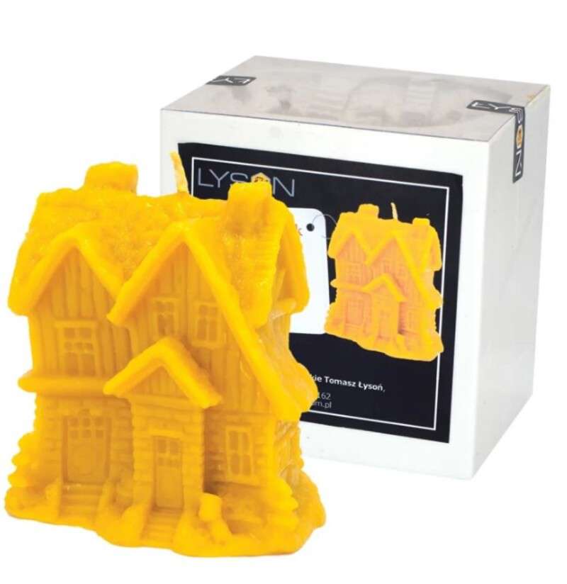 Forma silikonowa ZIMOWY DOMEK Z CHOINKAMI 10cm
