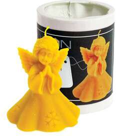 Forma silikonowa ANIOŁEK ZE ŚNIEŻYNKĄ 8cm