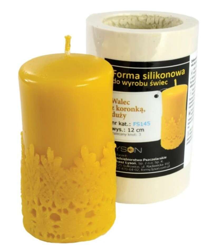 Forma silikonowa WALEC Z KORONKĄ DUŻY 12cm