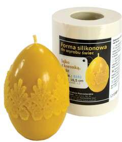 Forma silikonowa JAJKO Z KORONKĄ DUŻE 10,5cm