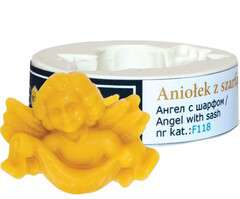 Forma silikonowa ANIOŁEK Z SZARFĄ ZAWIESZKA 