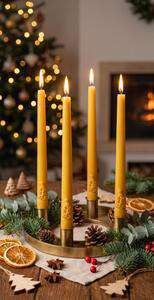 Forma silikonowa ŚWIECA PROSTA Z CHOINKĄ  22,5cm