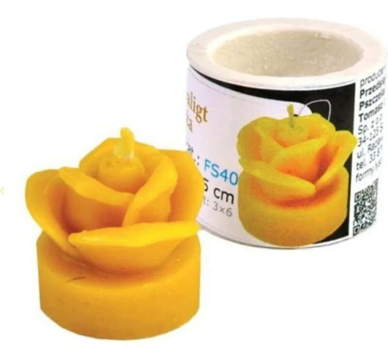 Forma silikonowa TEALIGHT RÓŻA 3,5 cm Forma silikonowa TEALIGHT RÓŻA 3,5 cm