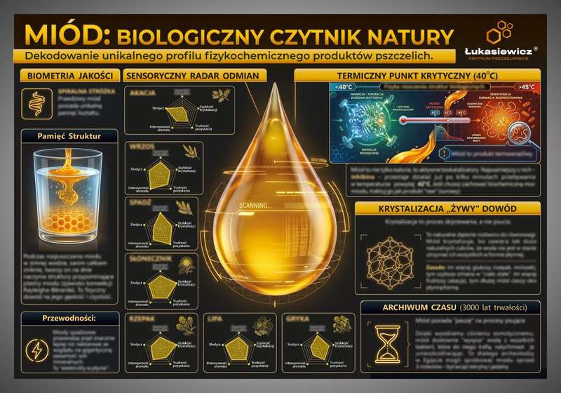 Tablica edukacyjna 60x42cm MIÓD-BIOLOGICZNY CZYTNIK NATURY