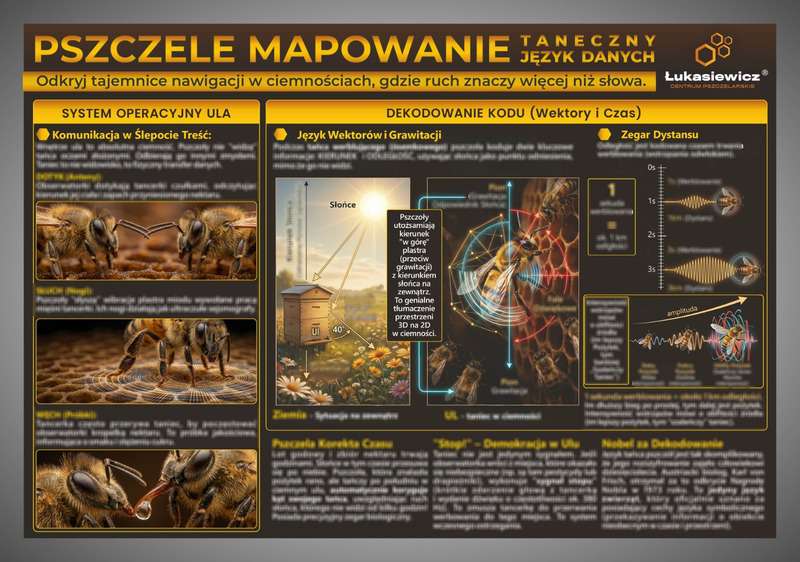 Tablica edukacyjna 60x42cm PSZCZELE MAPOWANIE - TANECZNY JĘZYK DANYCH Tablica edukacyjna 60x42cm PSZCZELE MAPOWANIE - TANECZNY JĘZYK DANYCH