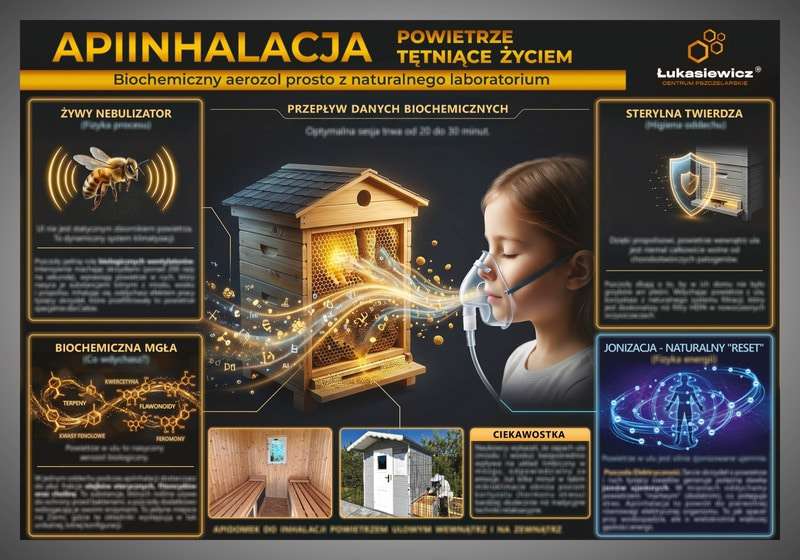 Tablica edukacyjna 60x42cm APIINHALACJA - POWIETRZE TĘTNIĄCE ŻYCIEM