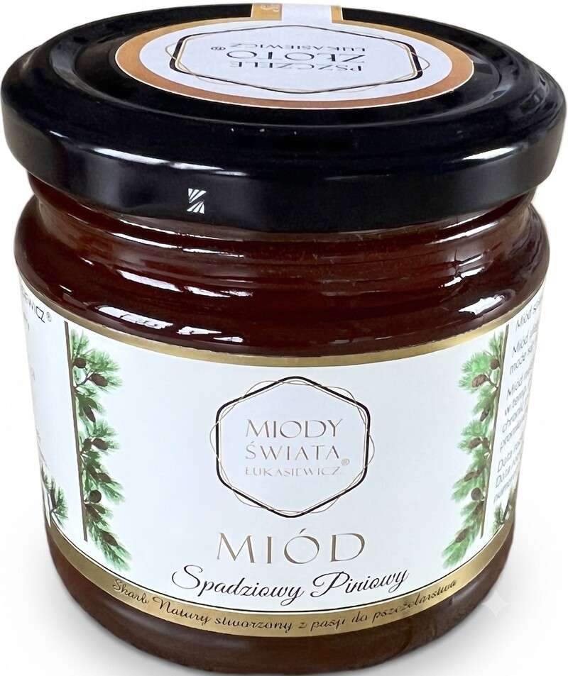 Miód spadziowy piniowy 250g, Miody Świata Łukasiewicz®