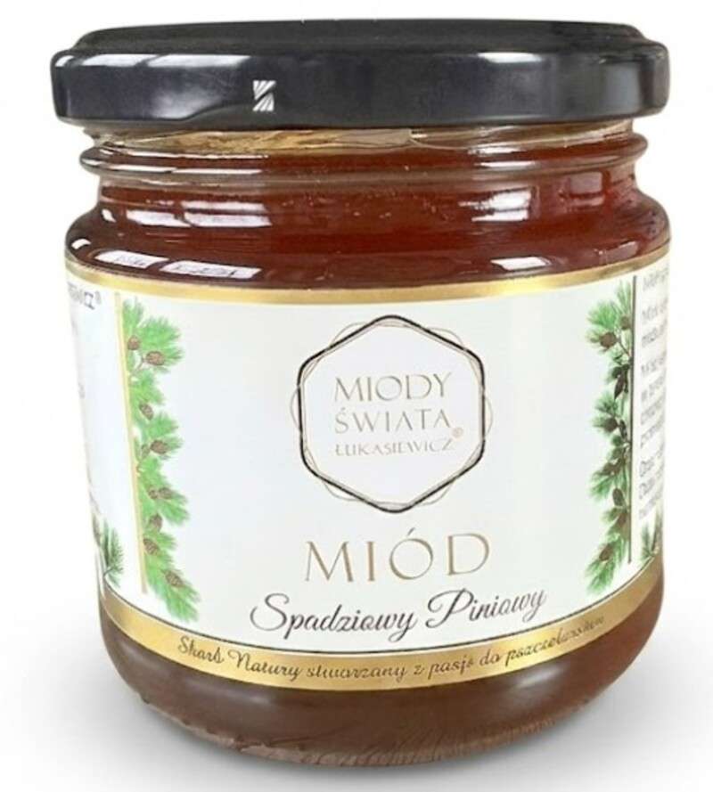 Miód spadziowy piniowy 250g, Miody Świata Łukasiewicz®
