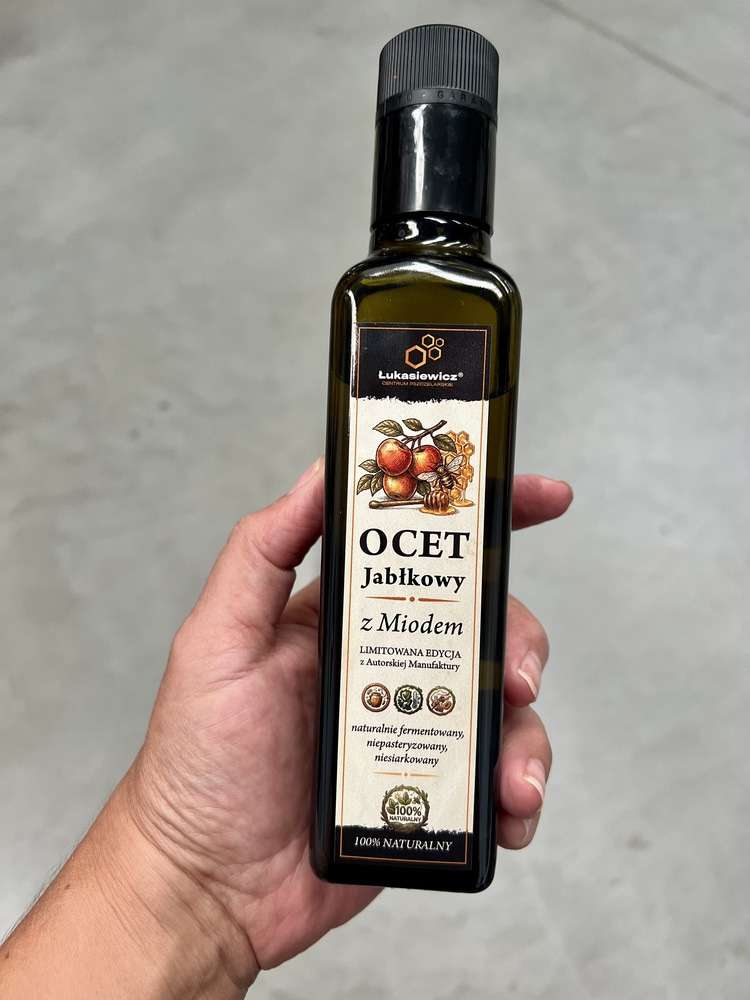 Ocet jabłkowy z miodem-100% naturalny 225ml Ocet jabłkowy z miodem-100% naturalny 225ml