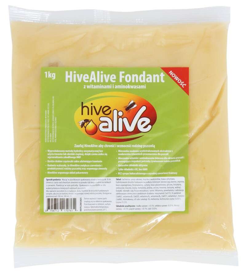 HiveAlive FONDANT 1 kg- ciasto do podkarmiania