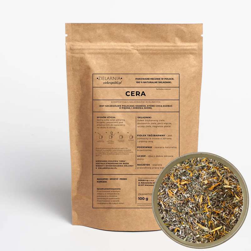 Herbatka Ziołowa Na Cerę (Trądzik) 100g Herbatka Ziołowa Na Cerę (Trądzik) 100g
