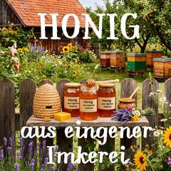 Baner reklamowy niemieckojęzyczny HONIG DOMEK 1x1